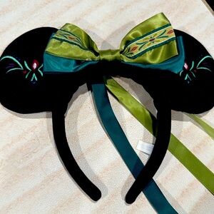 Disney Parks Anna Princess Frozen Minnie Ears Headband Disneyland from Tokyo